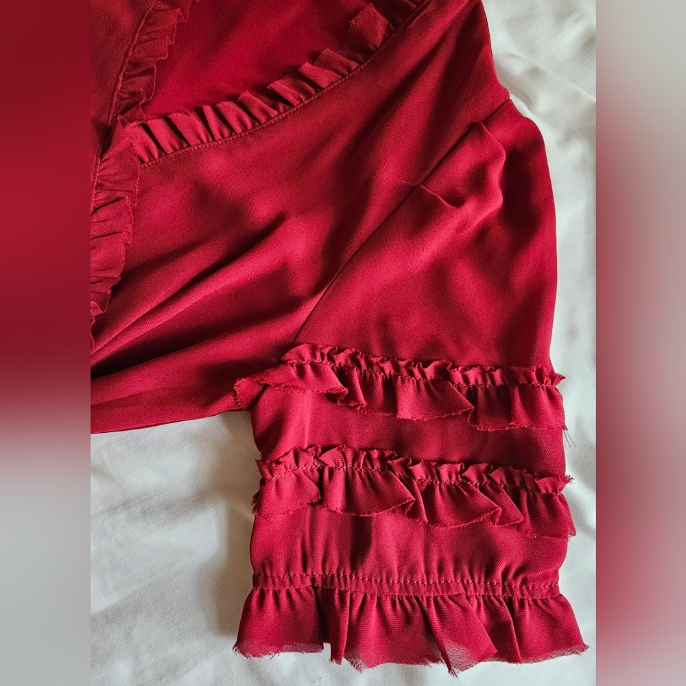 Size Small Wine Red Wrap Dress